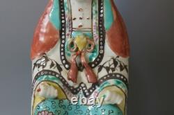 Pair Of Chinese Famille Rose Figures Of Guanyin Lamped Qing Dynasty 19th Century