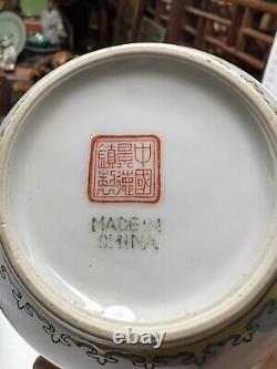 Pair Of Chinese Porcelain Famille Rose Vase 567, Signed & Mark