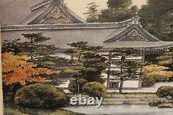 Pair Of Fine Antique Japanese Yuzen-Birodo cut velvet Meiji era very fine Signed