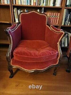Pair Of Signed 18th Century FRENCH BERGAIRES ARMCHAIRS