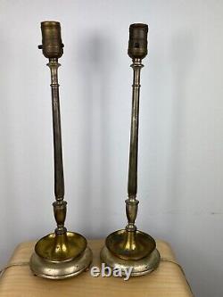 Pair Of Signed Antique OSCAR BACH 18 Table Lamps