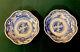 Pair Of Signed Blue & White Chinese Bowls Vintage Antique