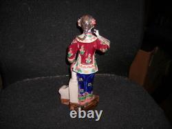 Pair Of Signed Vintage 1960's Porcelain Chinese Figurines 12