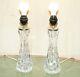 Pair Of Super Rare Collectable Fully Signed Carl Fagerlund Orrefors Table Lamps