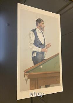 Pair Of Vanity Fair, SPY Chromolithographs Billard Baseball Frames