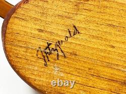 Pair Of Vintage Wood Duck Decpys Signed J. Fitzgerald 8 & 8 1/2