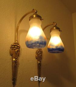 Pair Of Wonderful French Art Deco Sconces 1920/1925- Signed G. V. De Croismare