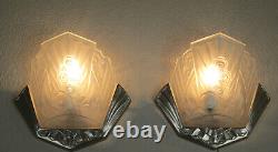Pair Of Wonderful French Art Deco Sconces 1925 Signed J. Robert France