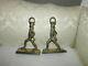 Pair Rare Colonial Williamsburg Signed Max Rieg Doorstops Geddy Foundry