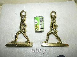Pair Rare Colonial Williamsburg Signed Max Rieg Doorstops Geddy Foundry