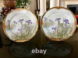 Pair Very Fine Satsuma Plates Meiji Period, Signed