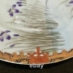 Pair Very Fine Satsuma Plates Meiji Period, Signed