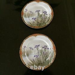 Pair Very Fine Satsuma Plates Meiji Period, Signed