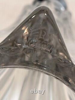 Pair Vintage French Art Deco glass table lamp by Pierre D'Avesn Signed