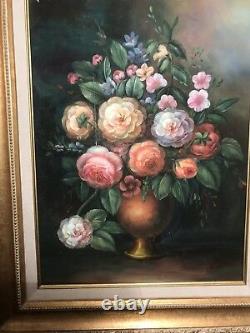 Pair Vintage Impresionist Painting signed Oliver