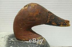 Pair Vintage Wood Duck Decoys Mallard and Signed Canvasback Red Head Paul Gibson