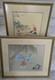 Pair Vtg Chinese Children Playing Original Ink Color Painting On Paper Signed