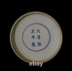 Pair Yongzheng Signed Old Chinese Doucai Vase Withflower N616