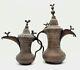 Pair Antique Ottoman Coffee Pots From The 19th Century Signed By The Artist