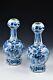 Pair Of 17th Century Delft Pottery Garlic Top Vases Chinese Scenes Signed G K