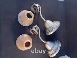 Pair of 1910-20s signed Beardslee wall sconces