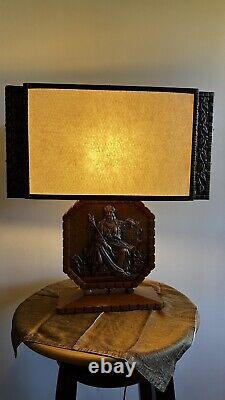 Pair of ALBERT GILLES LE CHRISTORAMA TABLE LAMPS. Excellent condition. Signed