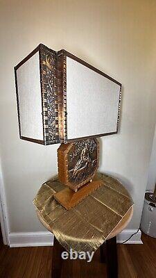 Pair of ALBERT GILLES LE CHRISTORAMA TABLE LAMPS. Excellent condition. Signed