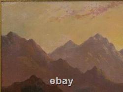 Pair of Antique British School Scottish Highland Landscape Paintings, 19th C