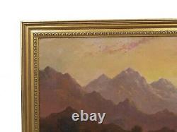 Pair of Antique British School Scottish Highland Landscape Paintings, 19th C