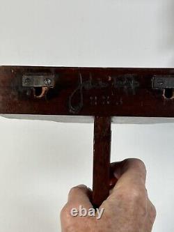 Pair of Antique Chippendale Mahogany Wall Shelf Signed
