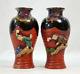 Pair Of Antique Sumida Gawa 5 1/2 Vases Signed Euc (jlp)