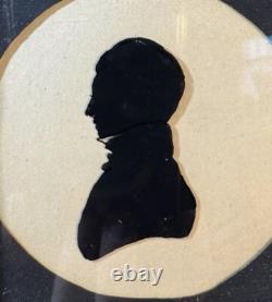 Pair of Antique Silhouette Portraits- William Jordan 1783 HolworthyFamily