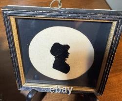 Pair of Antique Silhouette Portraits- William Jordan 1783 HolworthyFamily