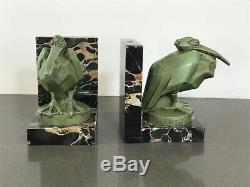 Pair of Art Deco Pelican Bookends signed L. Artus (Max Le Verrier)