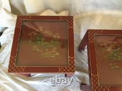 Pair of Chinoiserie Table Signed Retha Circa 1960