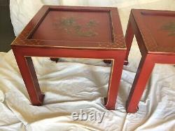Pair of Chinoiserie Table Signed Retha Circa 1960