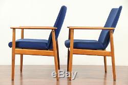 Pair of Danish Midcentury Modern Vintage Teak Chairs, Signed Sibast #29729