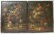 Pair Of Finest Quality Antique Oil Paintings Floral Still Life Signed Illegible