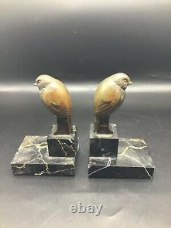 Pair of French Art deco Bookends signed Lelievre