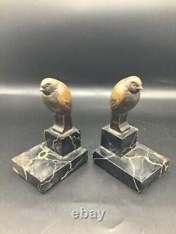 Pair of French Art deco Bookends signed Lelievre