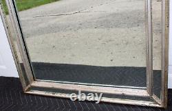 Pair of LaBarge Mirrors, Italian silver giltwood frames, 44, signed, Regency