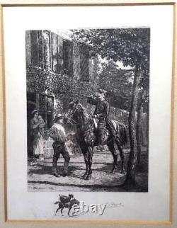 Pair of Rare ANTIQUE ETCHINGS (1915/1918) Signed L. RUET REMARQUED Ltd Edition