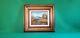 Pair Of Vintage Framed Oil Paintings Canvas Cabin Forest Foliage Lake