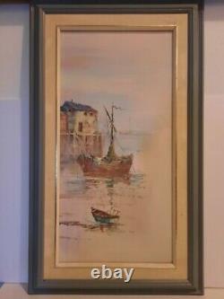Pair of Vintage oil paintings Signed by British Listed artist Alan Simpson