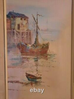 Pair of Vintage oil paintings Signed by British Listed artist Alan Simpson