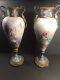 Pair Of Antique Sevres Porcelain Urns/vase/signed/france C. 1910/bronze Cloisonné