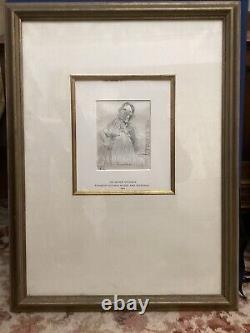 Pair of original antique etchings, 1842 Signed by Her Majesty Queen Victoria