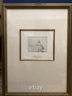 Pair of original antique etchings, 1842 Signed by Her Majesty Queen Victoria