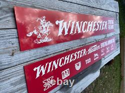 Pair of vintage Winchester Ammo acrylic advertising signs