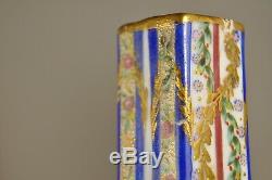 Paire Vases Porcelaine Ancien Sevres Antique Signed Porcelain Vases